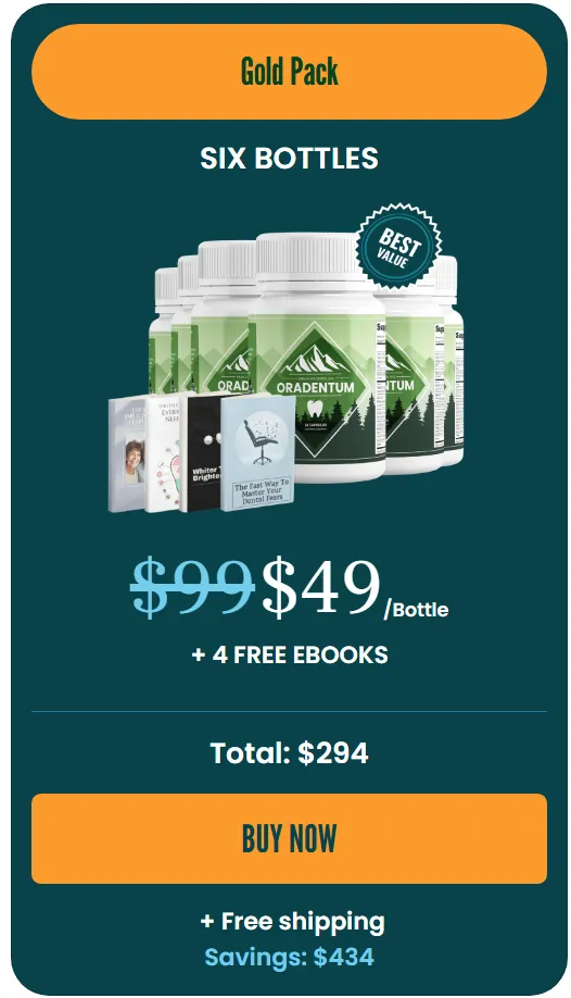 Oradentum Supplement 6 bottles